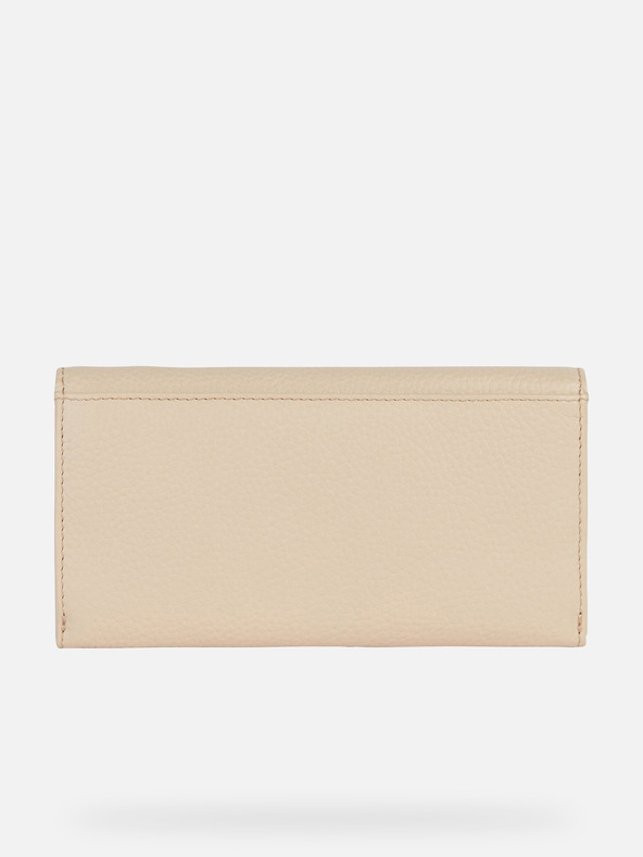 Geox Krem ženski novčanik Geox Wallet
