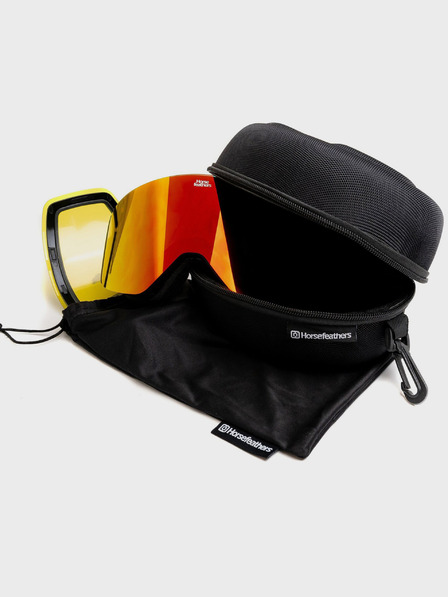 Horsefeathers Naočale za snowboard Colt - crne/zrcalno crvene HORSEFEATHERS