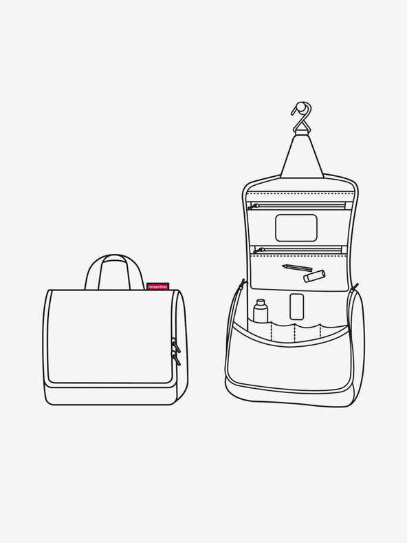 Reisenthel Siva ženska kozmetička torbica Reisenthel Toiletbag Twist Silver