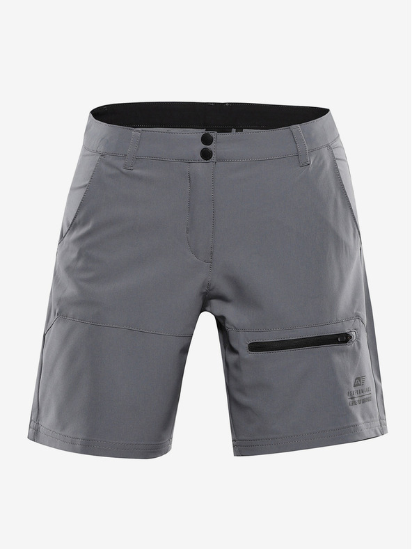 ALPINE PRO Ženske softshell kratke hlače ALPINE PRO BAKA dimljeni biser