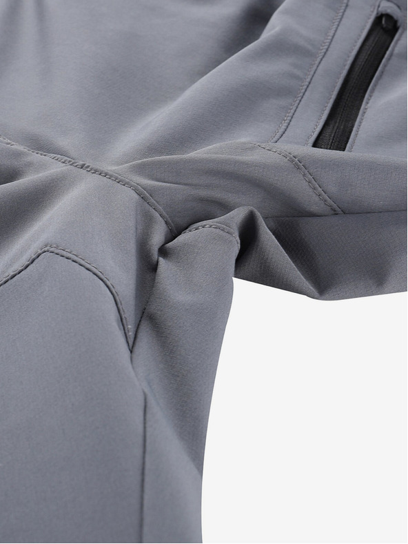 ALPINE PRO Ženske softshell kratke hlače ALPINE PRO BAKA dimljeni biser