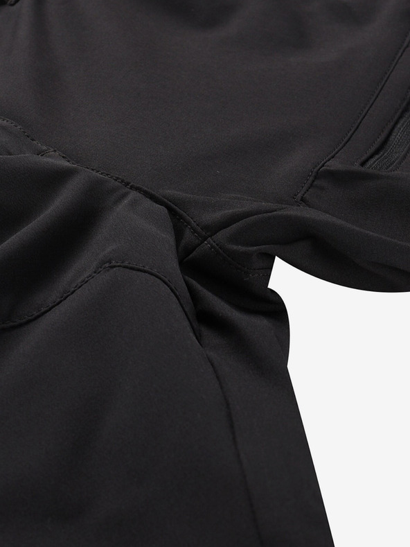 ALPINE PRO Ženske softshell kratke hlače ALPINE PRO BAKA crne