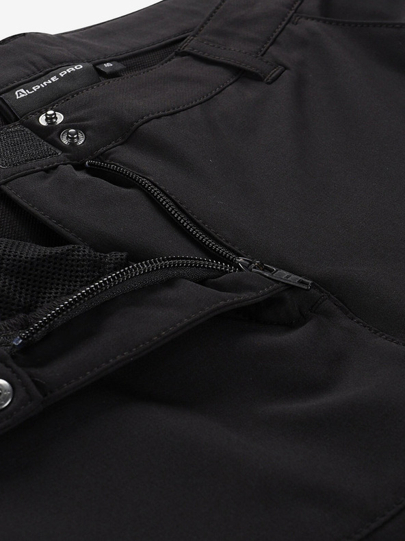 ALPINE PRO Ženske softshell kratke hlače ALPINE PRO BAKA crne