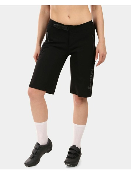 Kilpi Ženske biciklističke kratke hlače Kilpi HIXON-W 2u1 za brdski biciklizam Crna