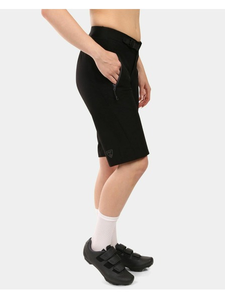 Kilpi Ženske biciklističke kratke hlače Kilpi HIXON-W 2u1 za brdski biciklizam Crna