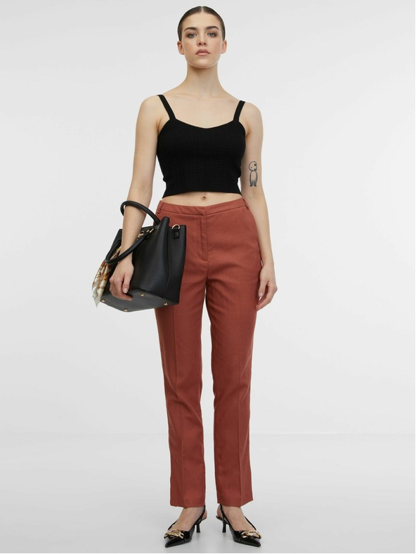 Orsay Smeđe ženske hlače ORSAY