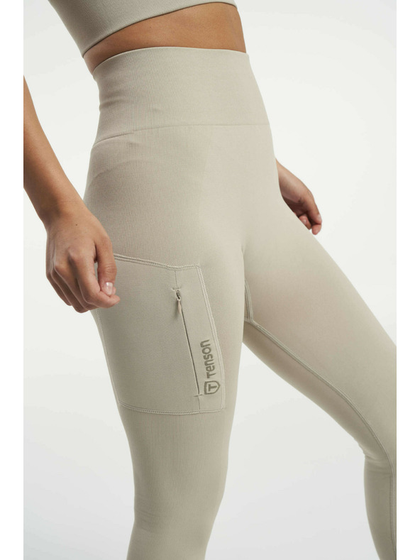 Tenson ženske bešavne funkcionalne elastike TENSON Seamless Tights W bež