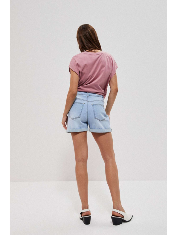 Moodo Moodo ženske kratke traper hlače svijetlo plave boje