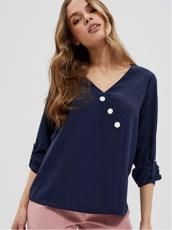 Moodo Moodo tamnoplava ženska bluza