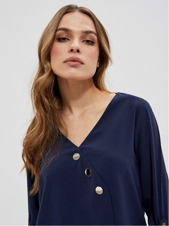 Moodo Moodo tamnoplava ženska bluza