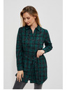 Moodo Moodo ženska tamnozelena košulja na pruge