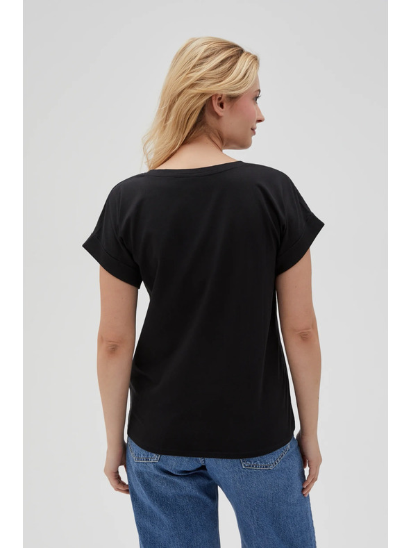 Moodo Ženska crna majica Moodo