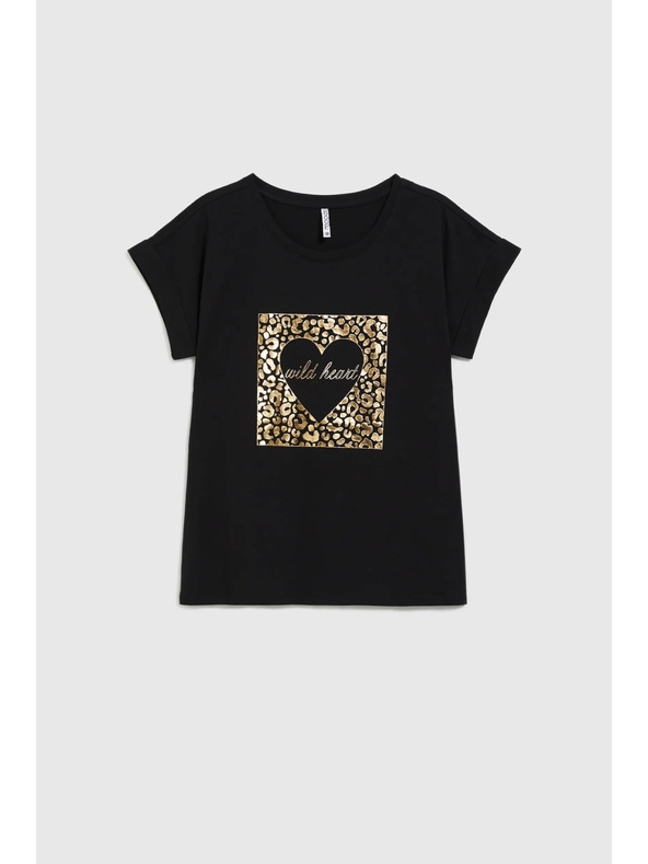 Moodo Ženska crna majica Moodo