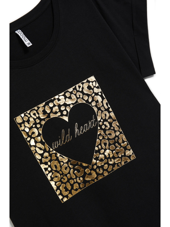 Moodo Ženska crna majica Moodo