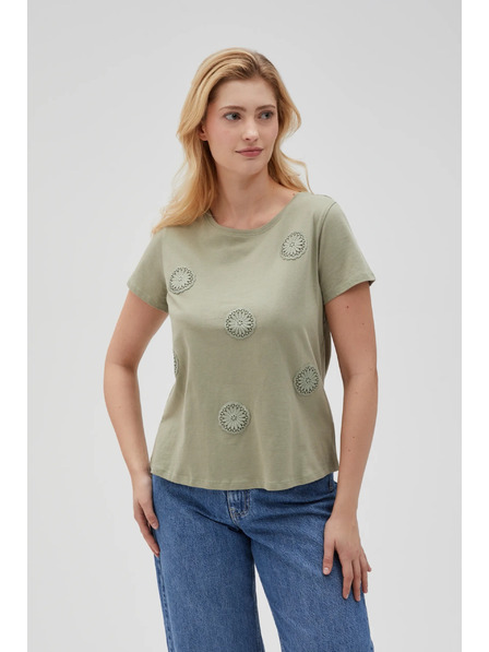 Moodo Ženska maslinasta majica Moodo