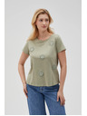 Moodo Ženska maslinasta majica Moodo