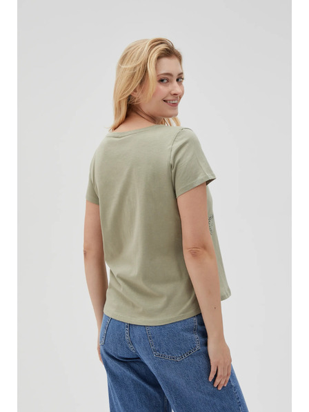 Moodo Ženska maslinasta majica Moodo