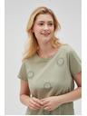 Moodo Ženska maslinasta majica Moodo