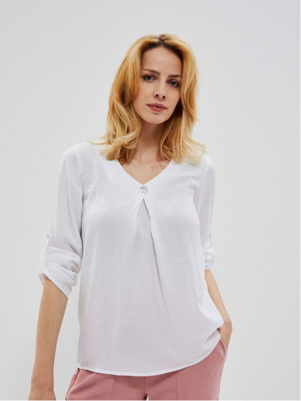 Moodo Bijela ženska Moodo bluza