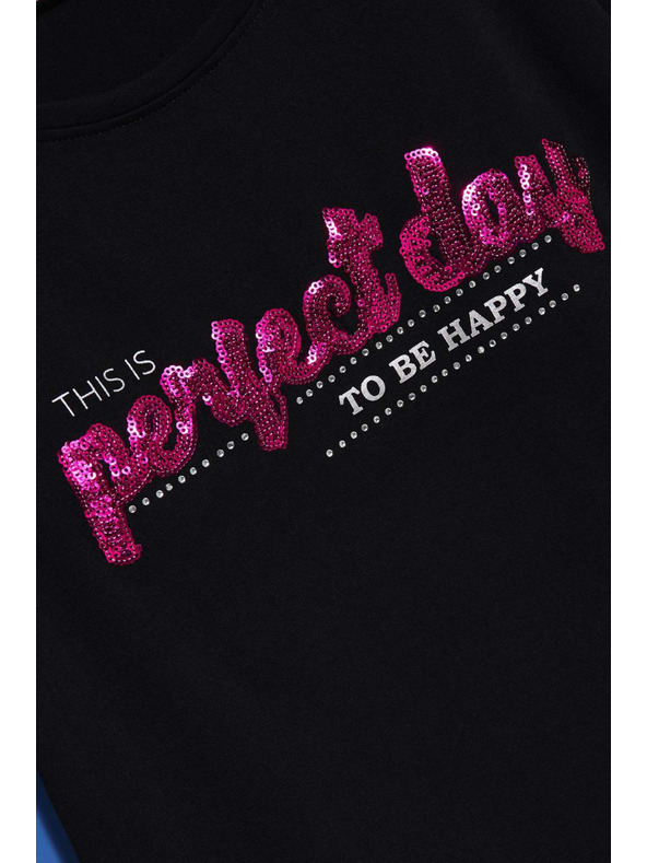 Moodo Ženska majica L-TS-4020 BLACK Moodo