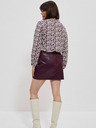 Moodo Moodo bijelo-bordo ženska cvjetna bluza
