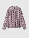 Moodo Moodo bijelo-bordo ženska cvjetna bluza