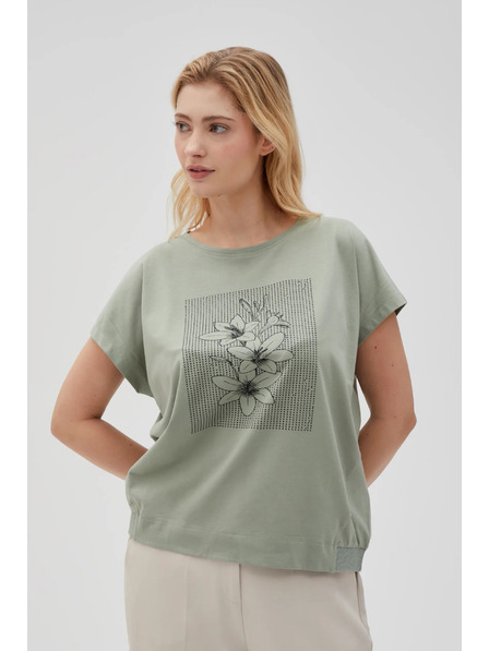 Moodo Ženska maslinasta majica Moodo