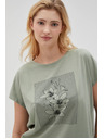 Moodo Ženska maslinasta majica Moodo