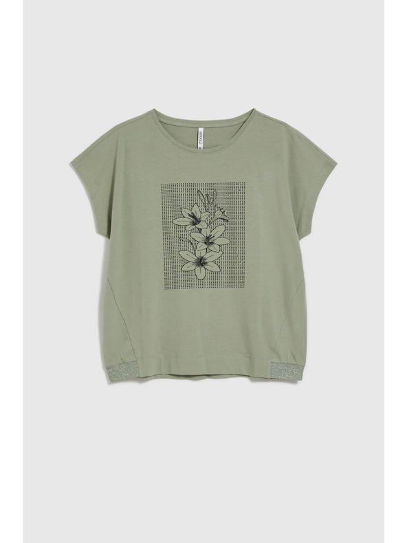 Moodo Ženska maslinasta majica Moodo