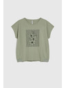 Moodo Ženska maslinasta majica Moodo