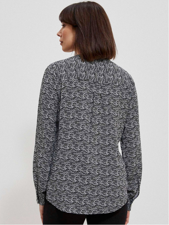 Moodo Bijelo-crna ženska Moodo bluza s uzorkom