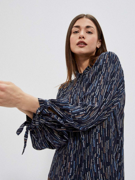 Moodo Tamno plava ženska Moodo bluza s uzorkom