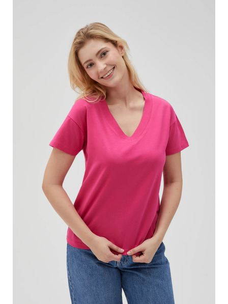 Moodo Ružasta ženska majica Moodo