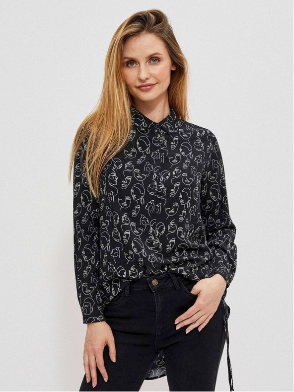 Moodo Crna ženska Moodo košulja s uzorkom