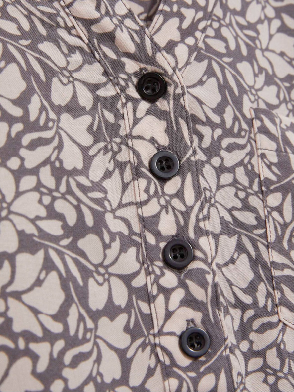 Moodo Bijelo-siva ženska Moodo košulja s uzorkom