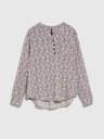 Moodo Bijelo-siva ženska Moodo košulja s uzorkom