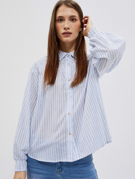 Moodo Moodo bijelo-plava ženska košulja na pruge