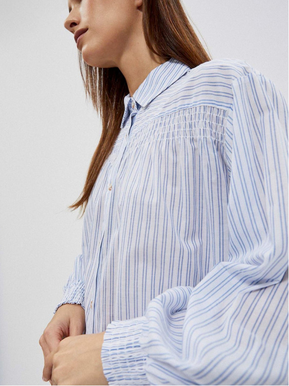 Moodo Moodo bijelo-plava ženska košulja na pruge