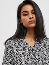 Moodo Bijelo-crna ženska Moodo cvjetna košulja
