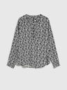 Moodo Bijelo-crna ženska Moodo cvjetna košulja