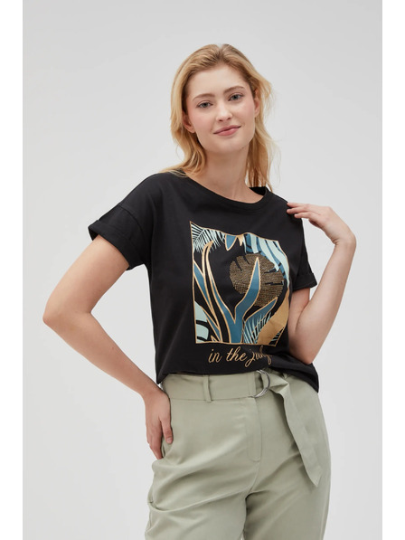 Moodo Ženska crna majica Moodo