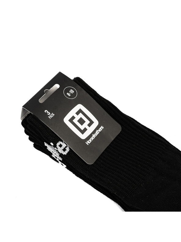 Horsefeathers Čarape Delete Premium Wmns 3Pack - crne veličine 5 - 7 KONJSKIH PERA