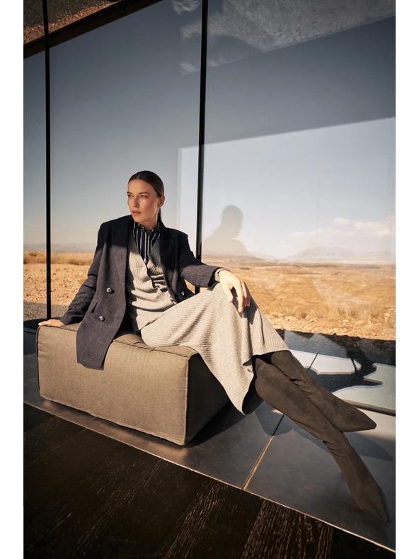 Moodo Moodo tamnoplava ženska jakna