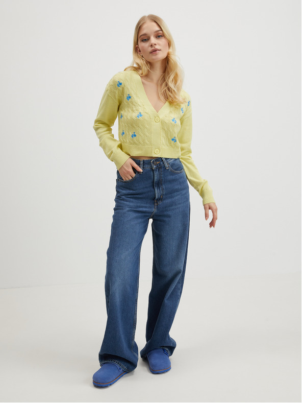 Noisy May Svijetlo zeleni ženski kardigan Noisy May Lil