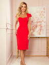numoco Midi haljina s izrezom - crvena Numoco