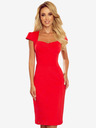 numoco Midi haljina s izrezom - crvena Numoco