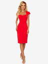 numoco Midi haljina s izrezom - crvena Numoco