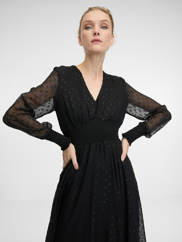 Orsay Crna ženska midi haljina ORSAY