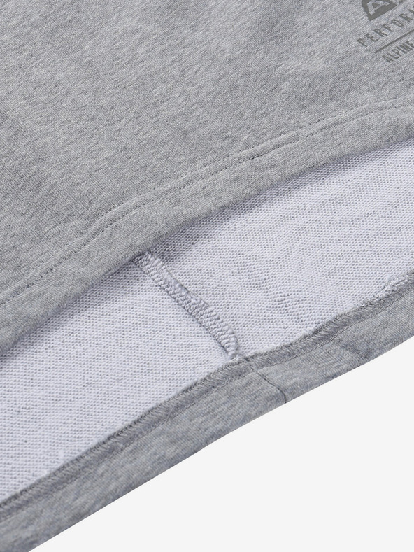 ALPINE PRO Alpine Pro MOLEDA siva ženska pamučna haljina