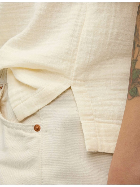 Marks & Spencer Top od čistog pamuka, normalan kroj Marks & Spencer krem